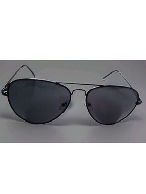 Jolie Rose Sunglasses Women's Black Metal Frame Black Lens UV400 Protection